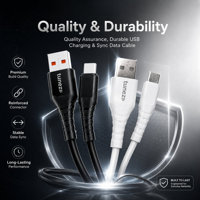 Tunez Nexus DC2103 USB-A to Type-C 3.1 A Data Cable