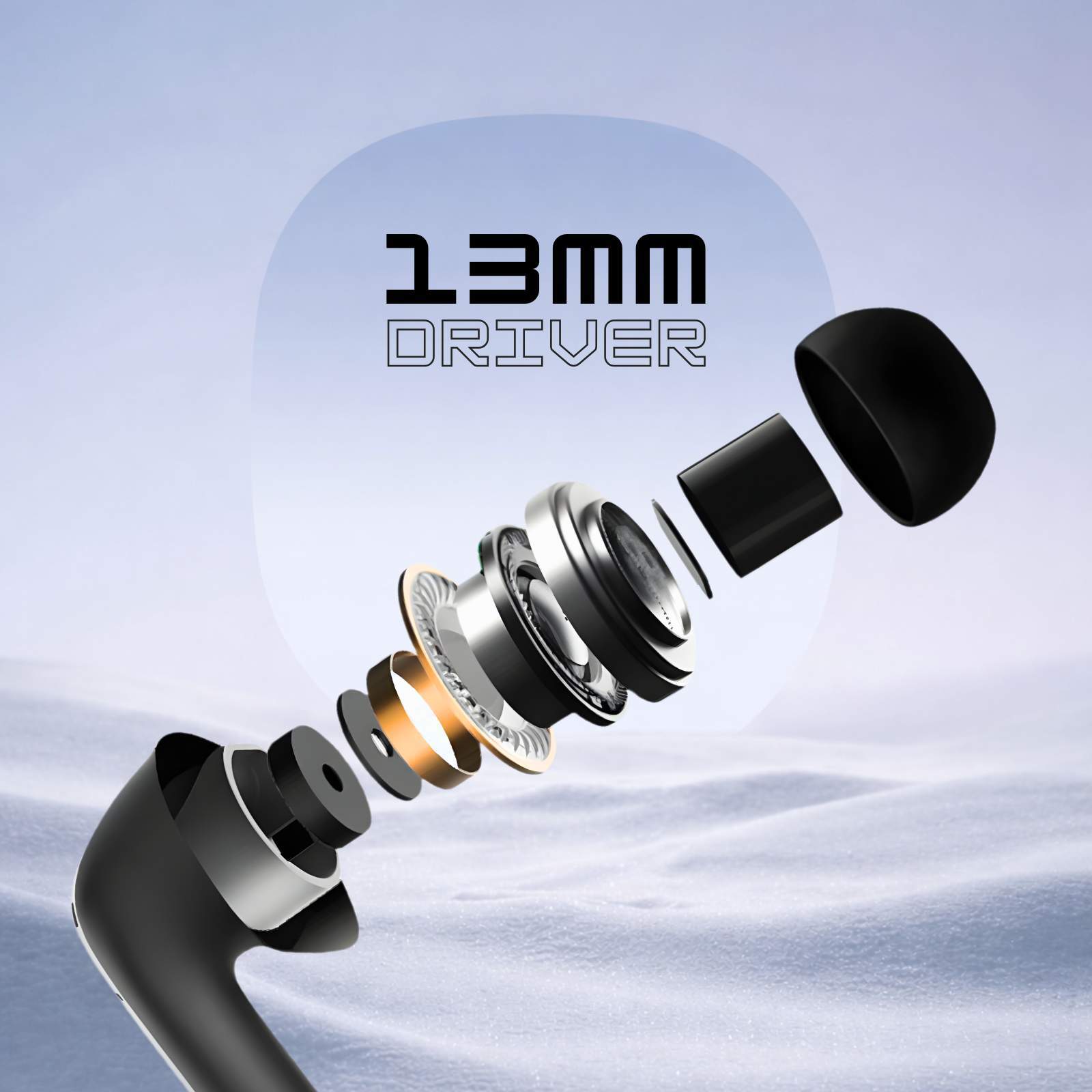 neckband with 13mm driver feature