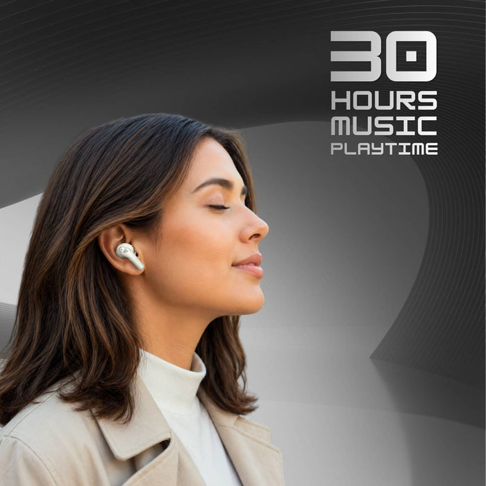 Tunez Elements E01 Wireless Earbuds | 15M Range, 10mm Sound