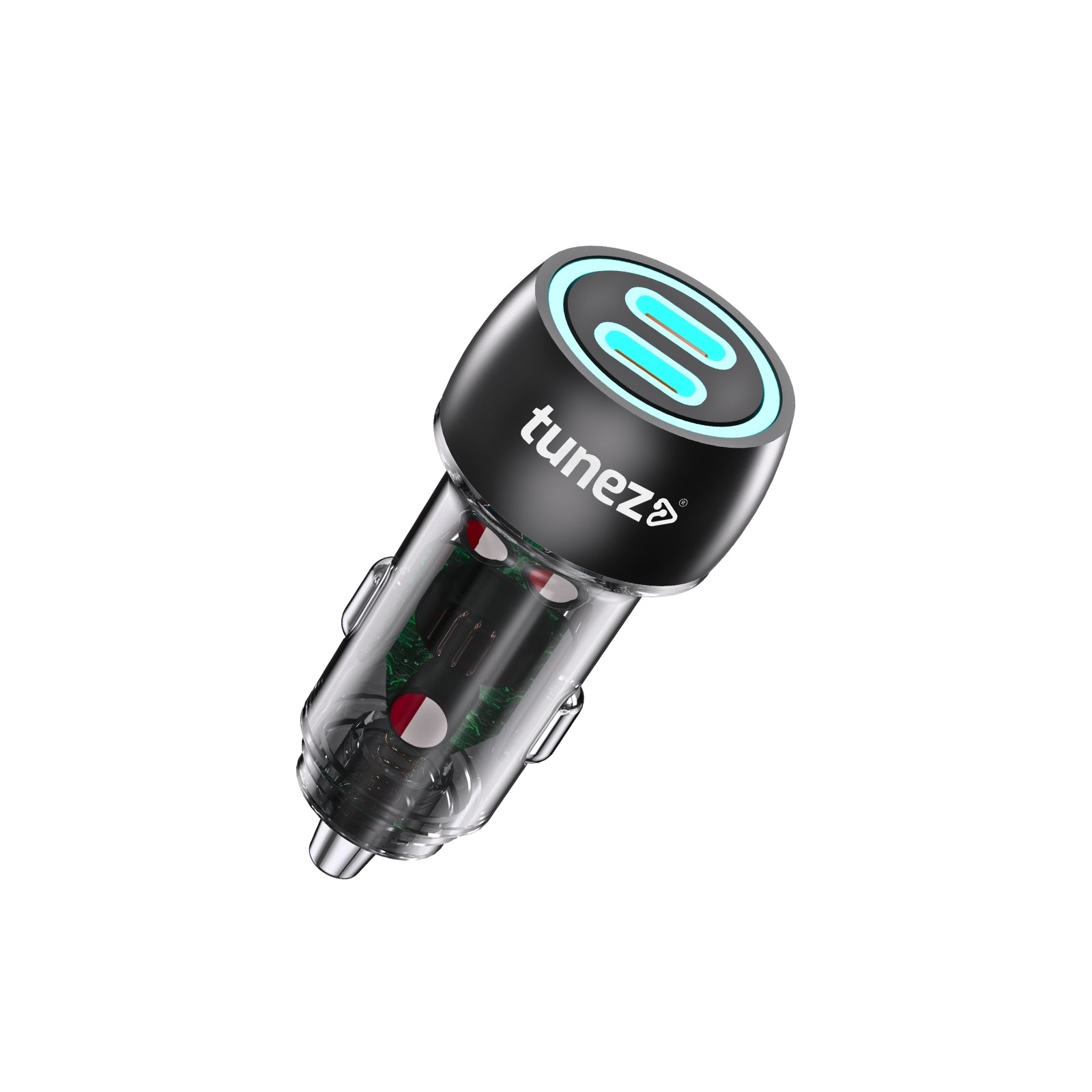 Tunez Energia C Series CC2260 Dual PD Car Charger – 60W Fast Charging