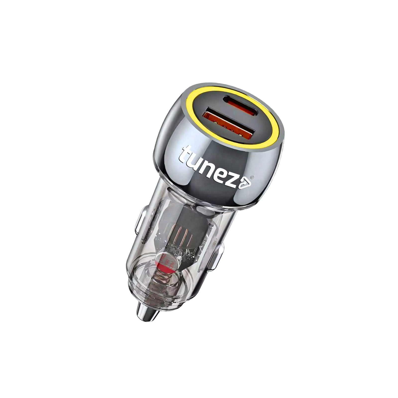 Tunez Energia C Series CC2352 Car Charger – 52.5W Fast Charging Dual Port
