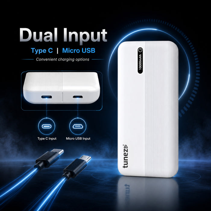 Tunez P03 10000mAh Power Bank | 12W Max Output