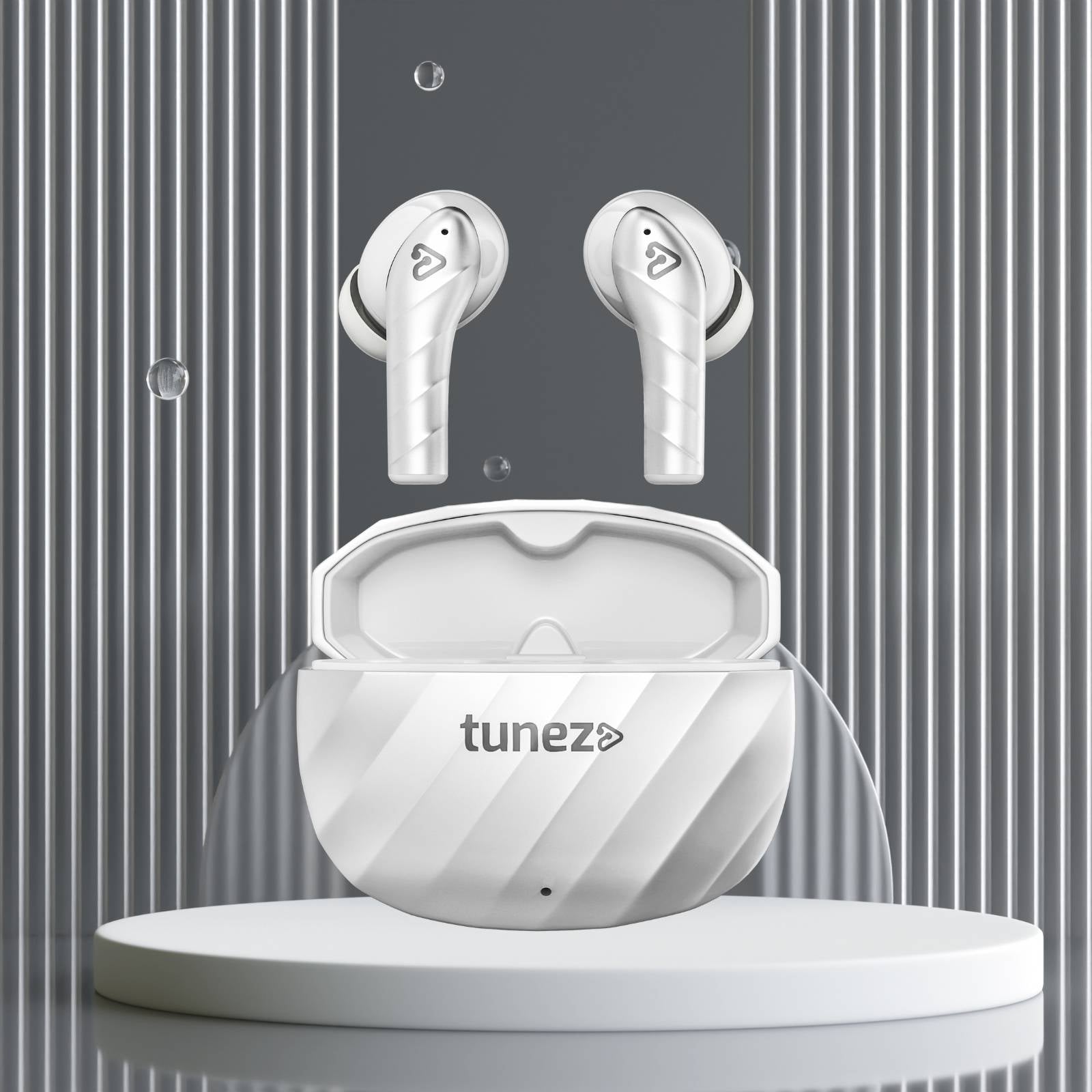 Tunez Elements E02 Wireless Earbuds | 16M Range, 11mm Sound