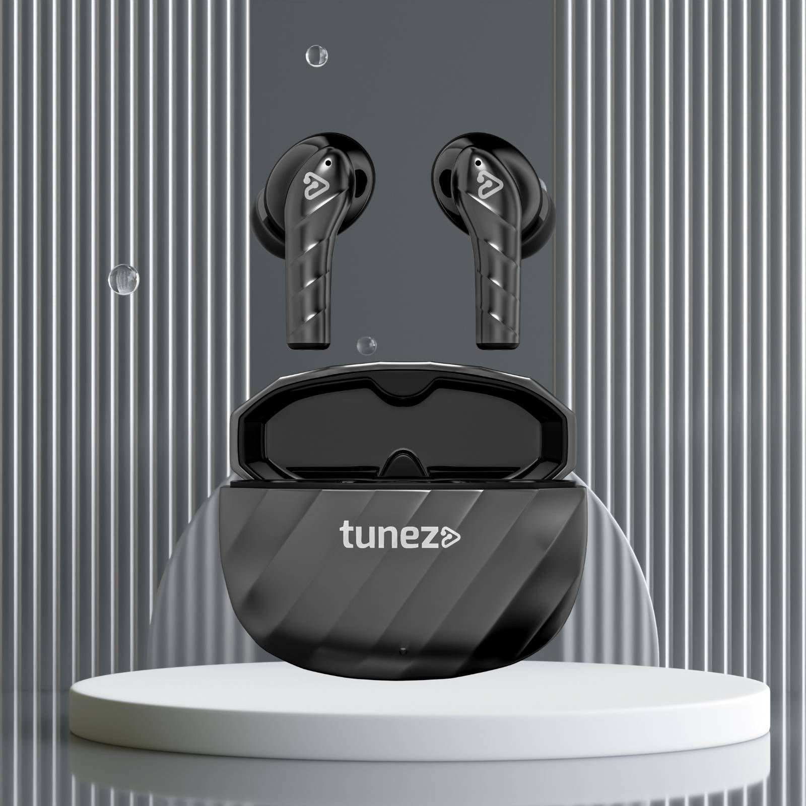 Tunez Elements E02 Wireless Earbuds | 16M Range, 11mm Sound