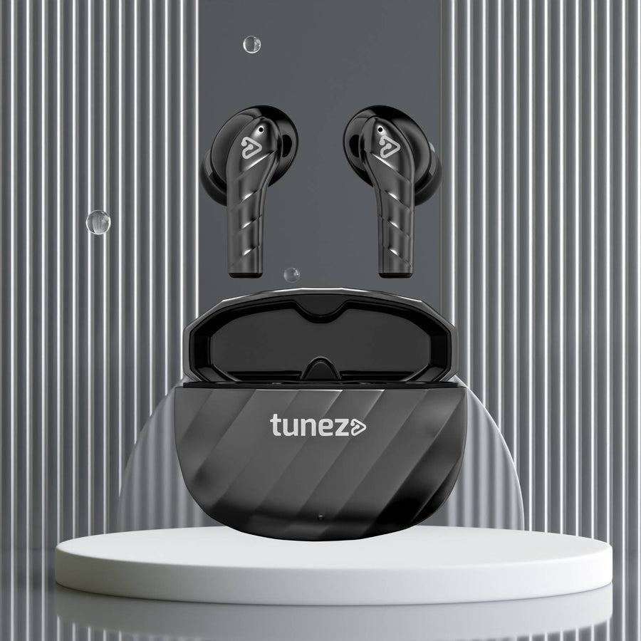 Tunez Elements E02 Wireless Earbuds | 16M Range, 11mm Sound