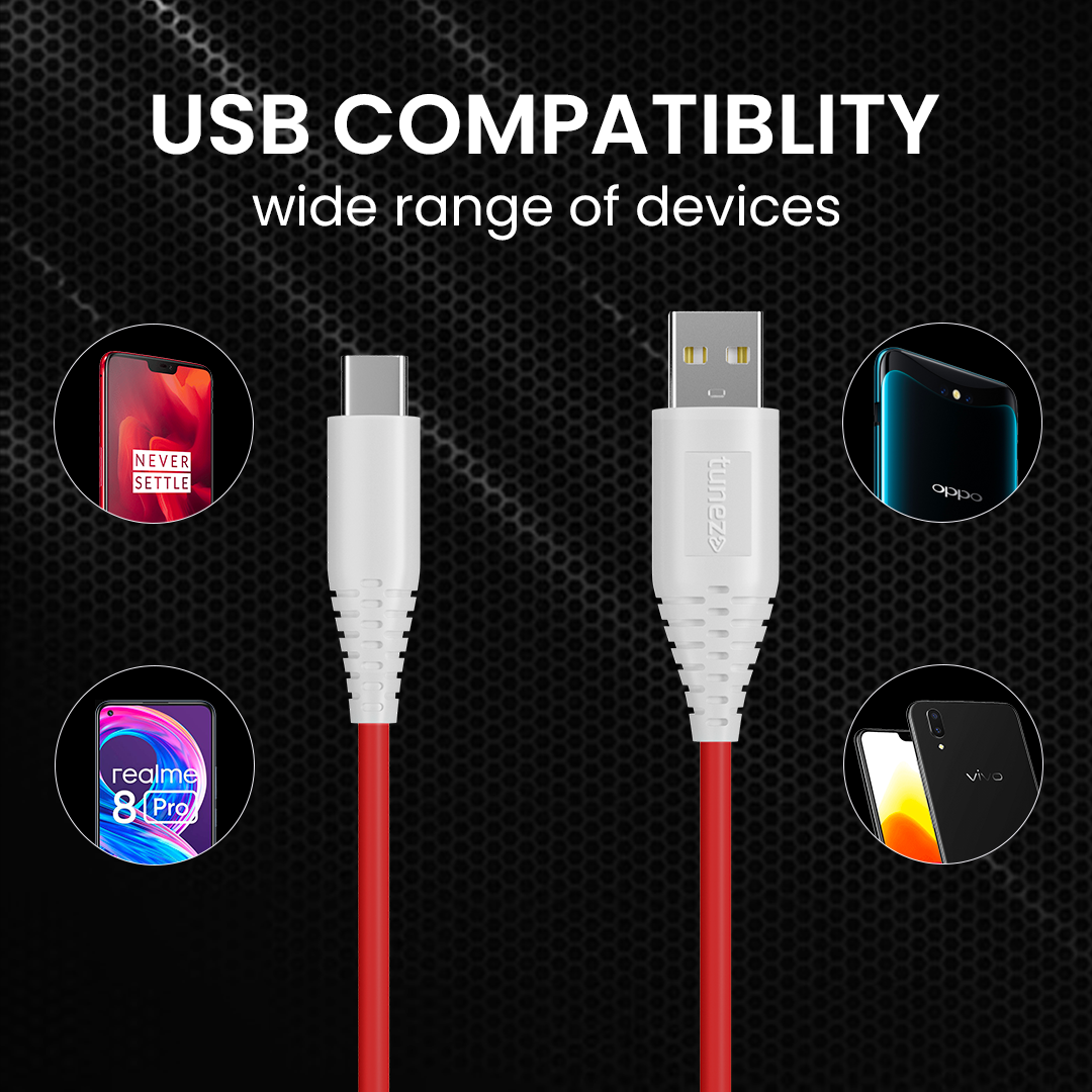 Tunez CB-60 Fast Charging Type C Data Cable