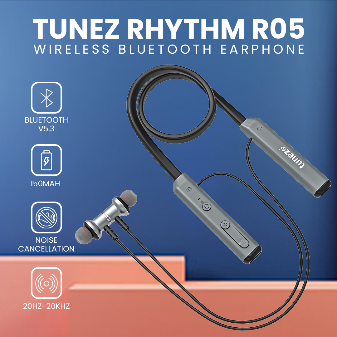 Tunez Rhythm Wireless Bluetooth Neckbands R05