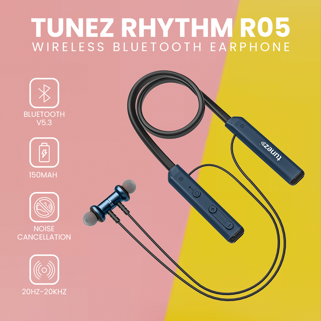 Tunez Rhythm Wireless Bluetooth Neckbands R05
