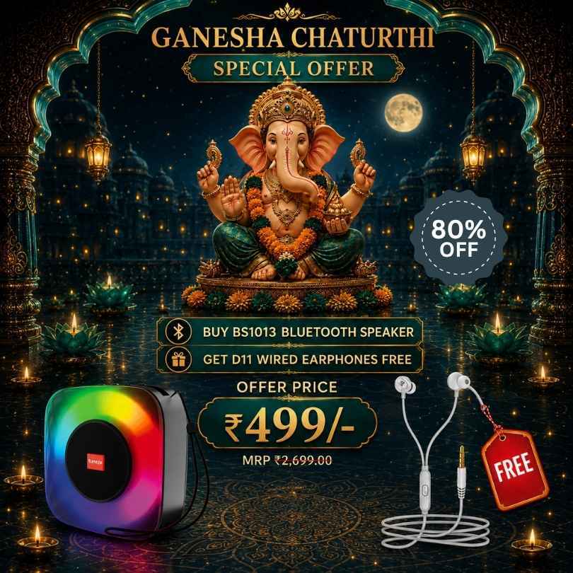 Buy BS1013 Bluetooth Speaker & Get D11 Wired Earphones FREE
