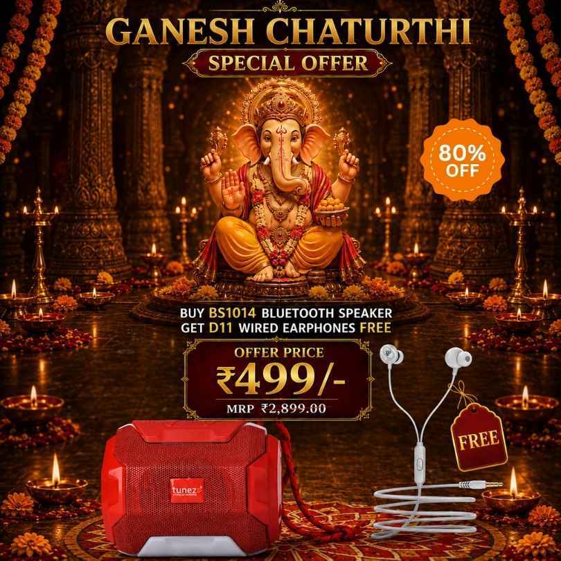 Buy BS1014 Bluetooth Speaker & Get D11 Wired Earphones FREE