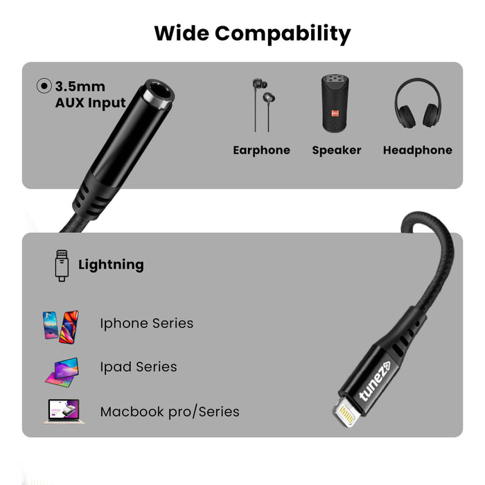 3.5mm AUX input data cable