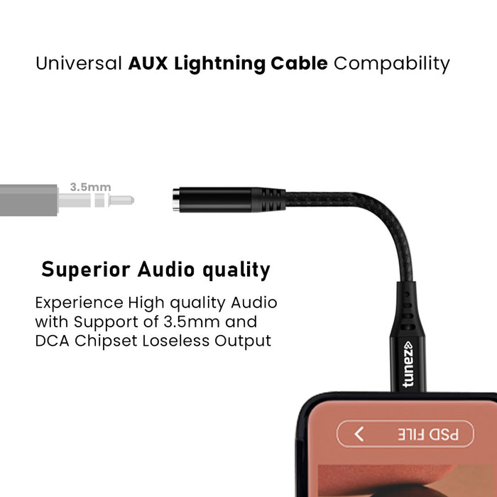 universal AUX Lightening Cable