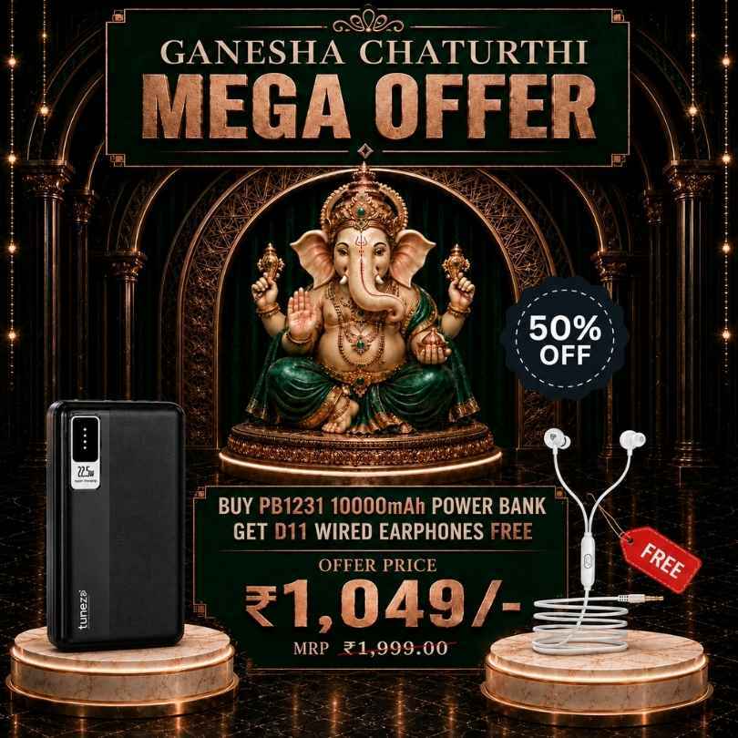 Buy PB1231 Power Bank & Get D11 Earphones FREE
