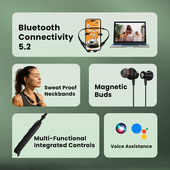 voice assistance wireless neckband