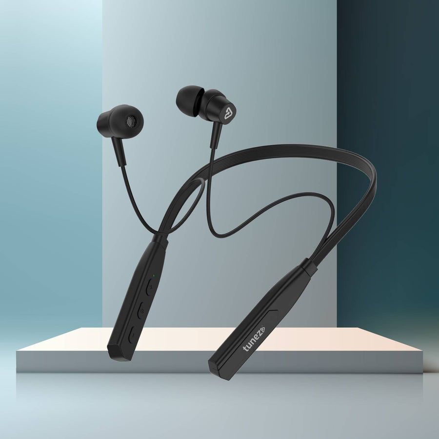 Tunez Rhythm R09 Wireless Neckband for Long Music & Call Time