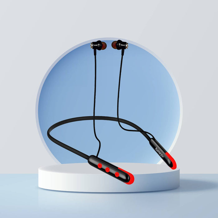 Tunez Rhythm R12 Wireless Neckband | 270mAh Battery, 300+ Hrs Standby