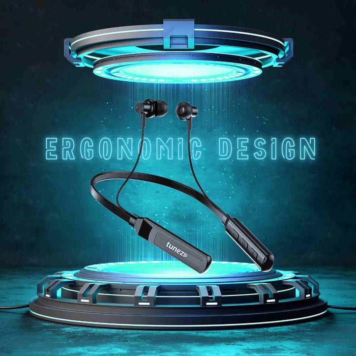 Tunez Rhythm R33 Wireless Neckband with 22H Playtime and BT 5.3