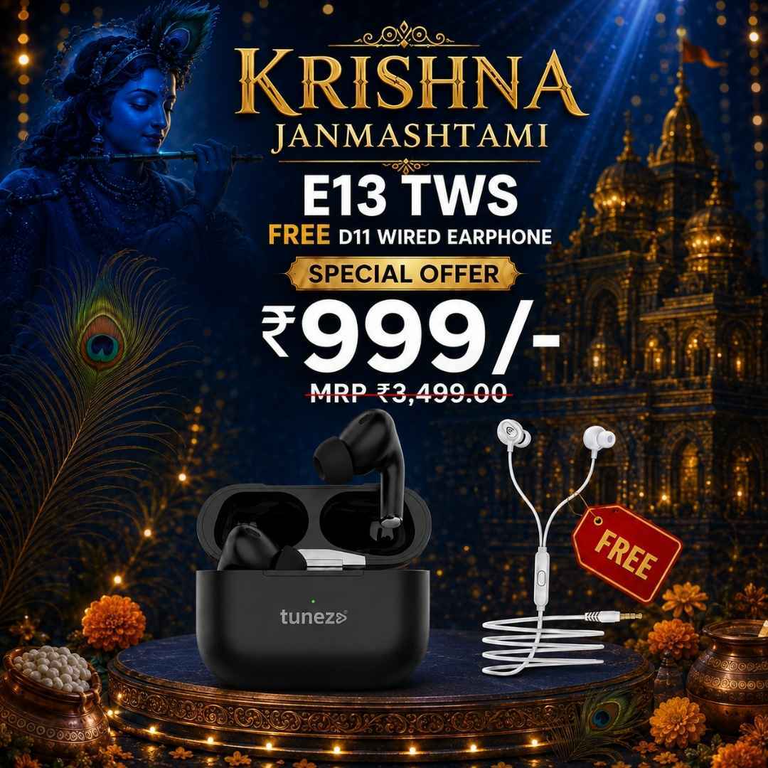E13 TWS + D11 Wired Earphones FREE Combo
