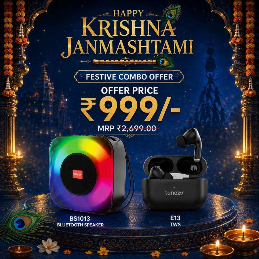 BS1013 Bluetooth Speaker + E13 Wireless Earbuds Combo