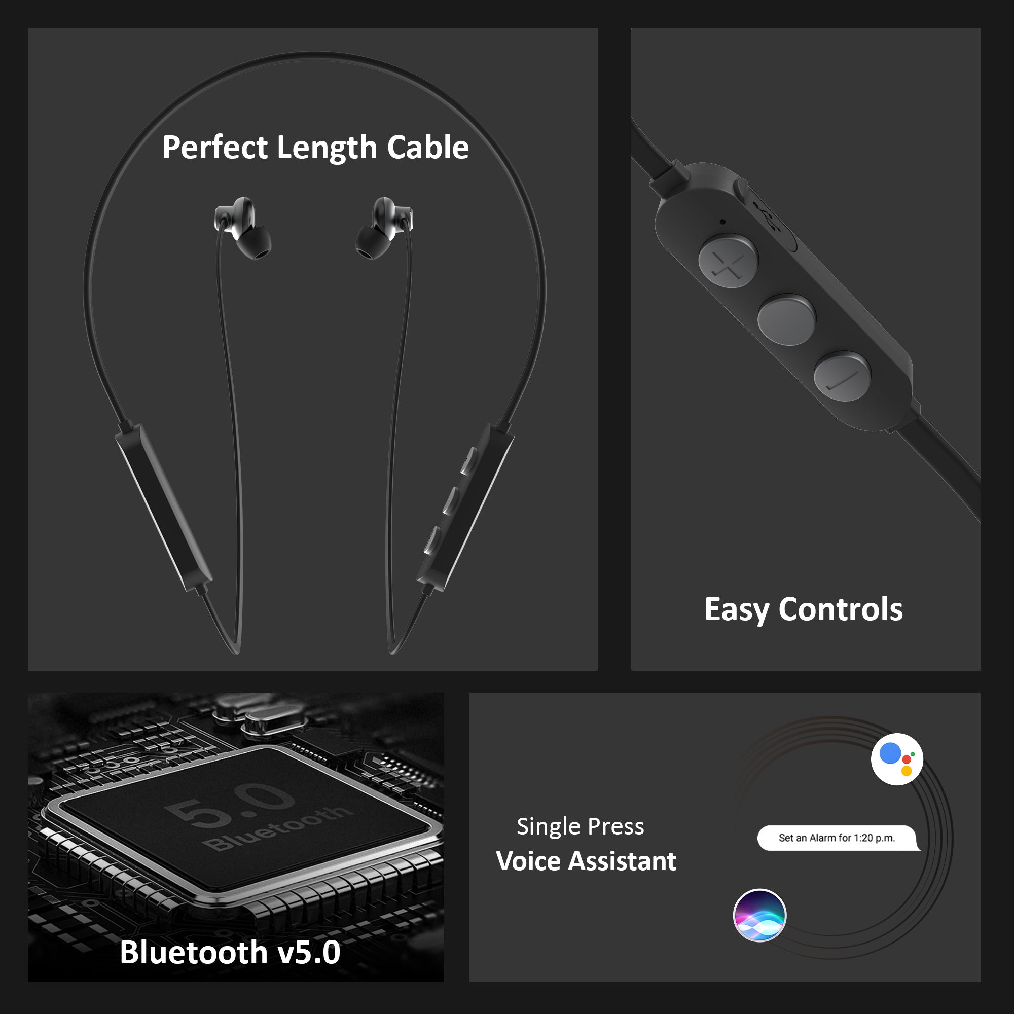Tunez Rhythm R 30 Wireless Bluetooth Earphone -Neck Band - tunez