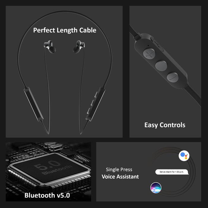 Tunez Rhythm R 30 Wireless Bluetooth Earphone -Neck Band - tunez