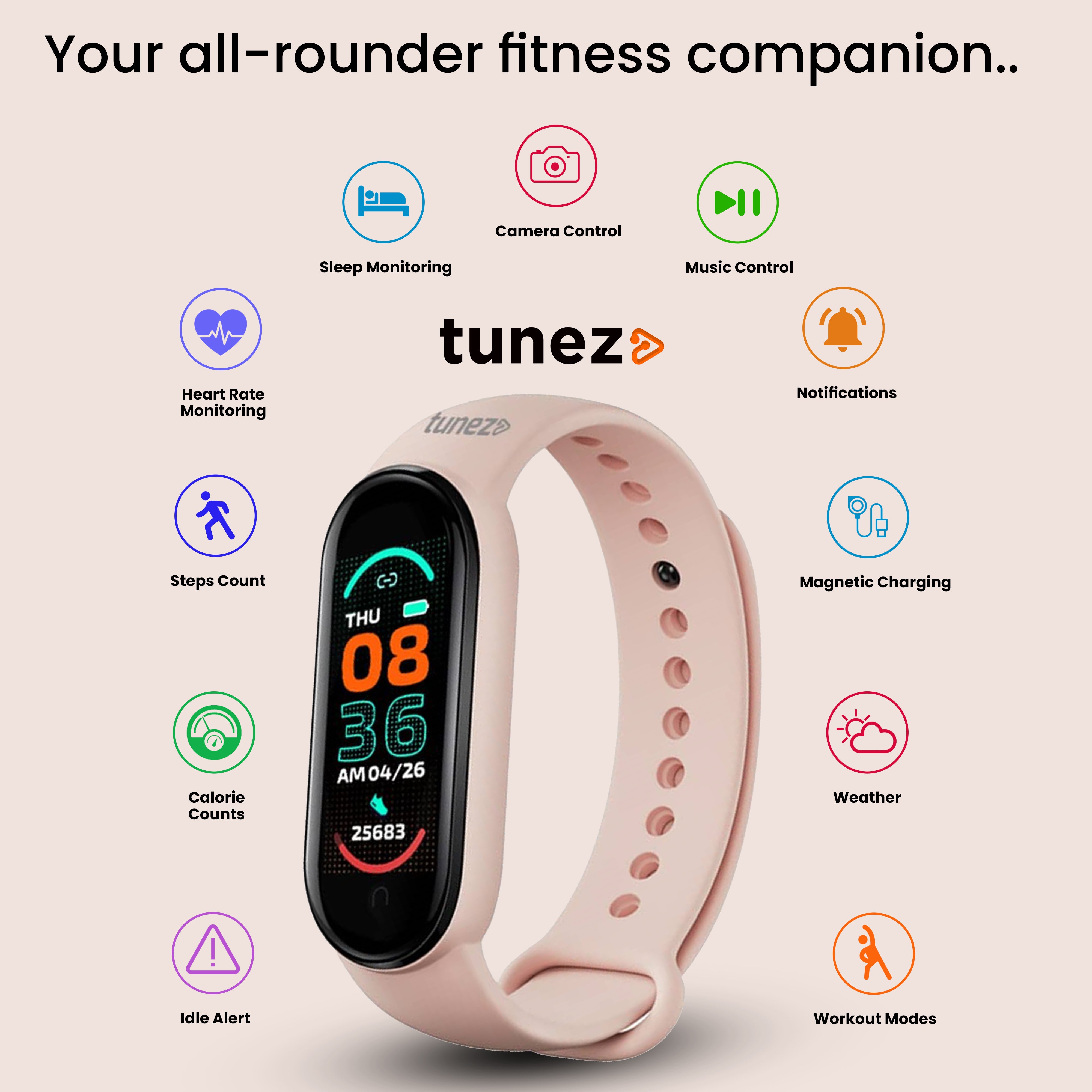 Tunez Swastha S30 Smart Band Watch - tunez
