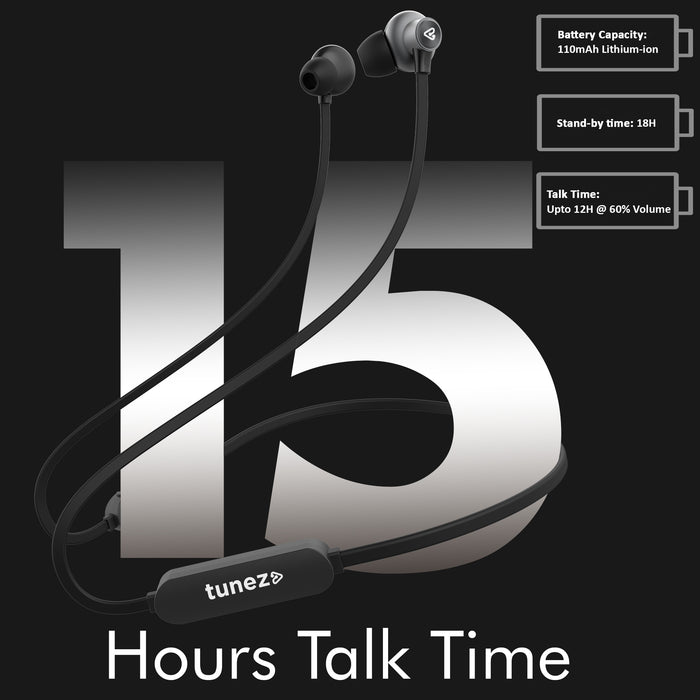 Tunez Rhythm R 30 Wireless Bluetooth Earphone -Neck Band - tunez