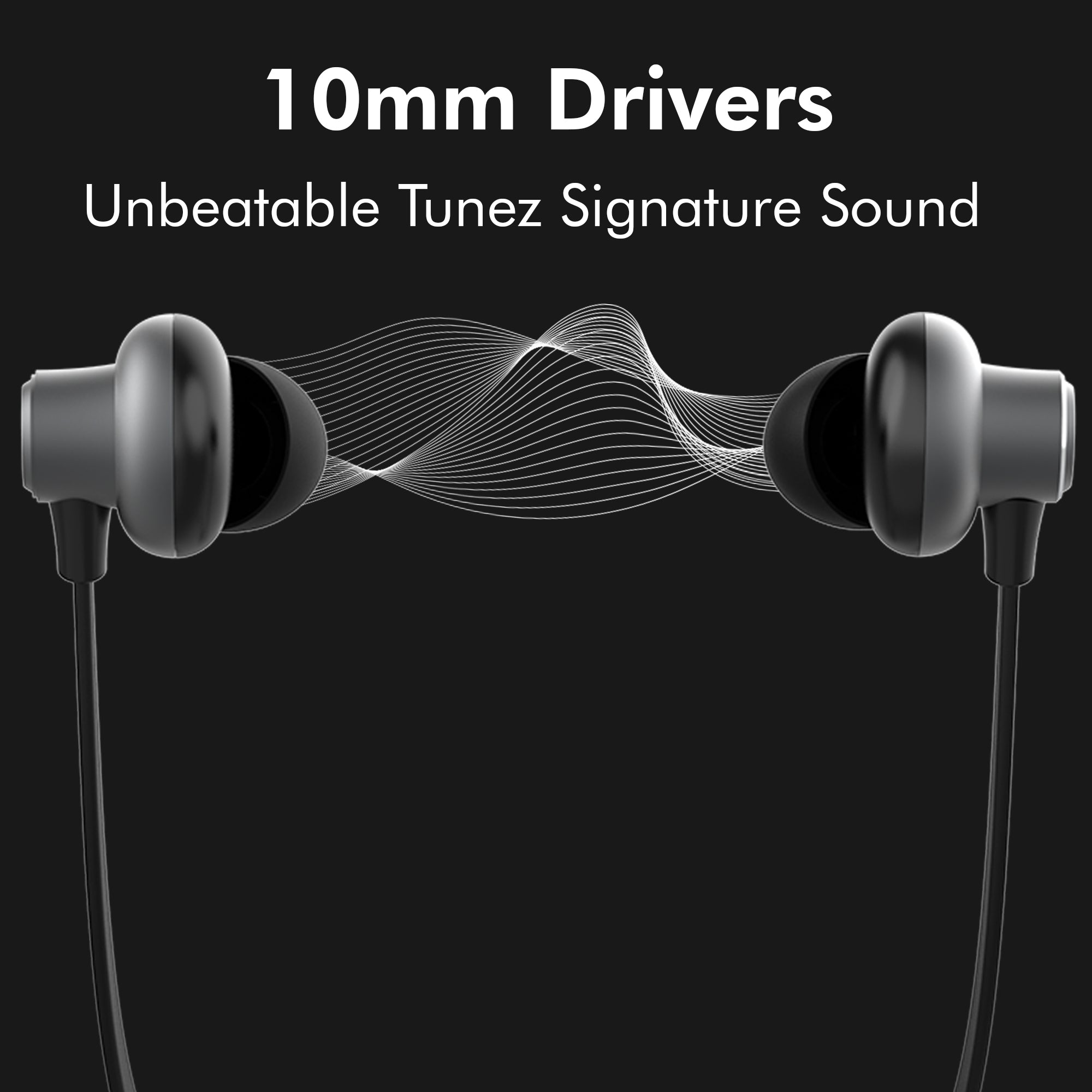 Tunez Rhythm R 30 Wireless Bluetooth Earphone -Neck Band - tunez