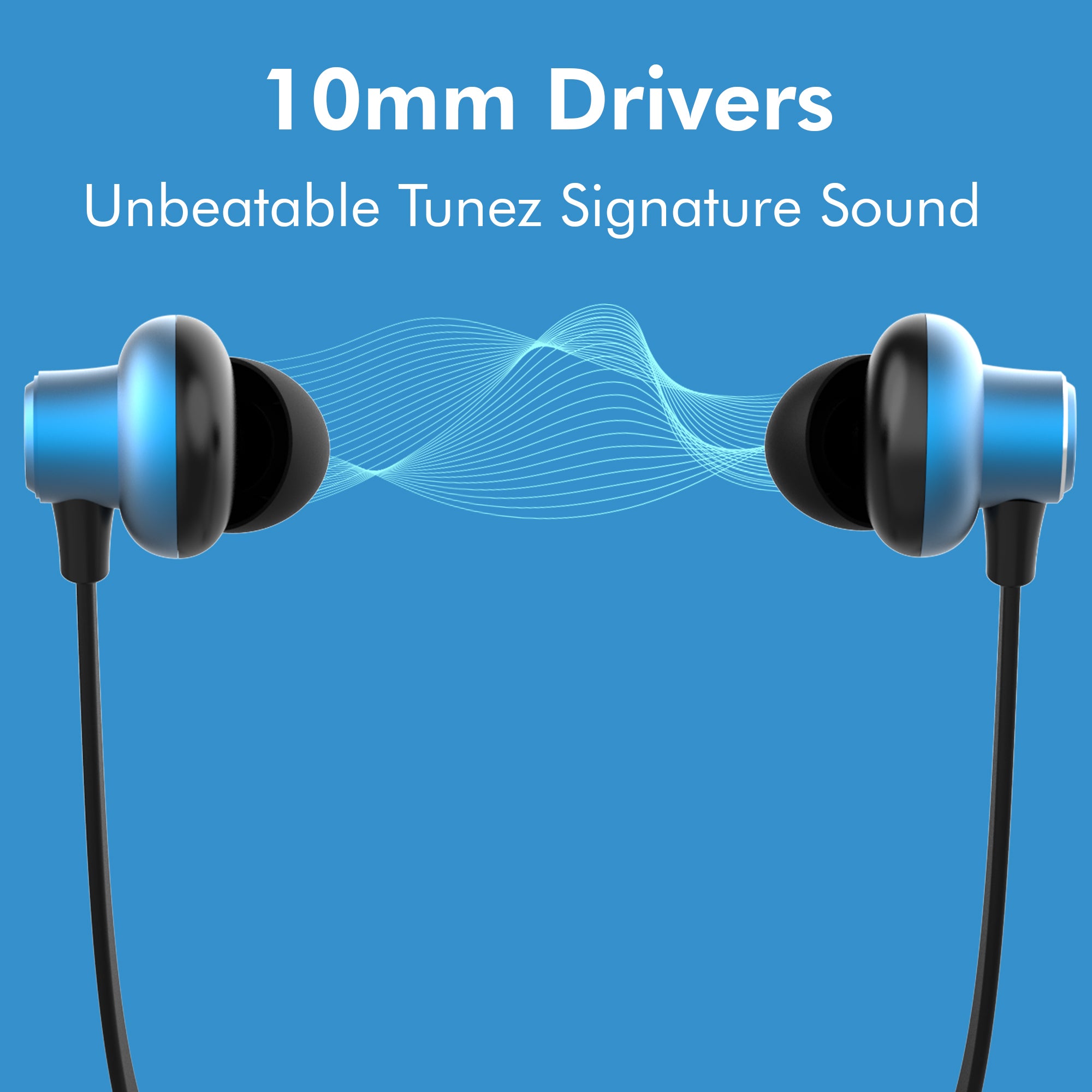 Tunez Rhythm R 30 Wireless Bluetooth Earphone -Neck Band - tunez