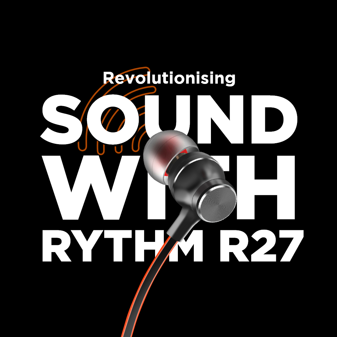 Tunez Rhythm R 27 Wireless Bluetooth Earphone -Neck Band - tunez
