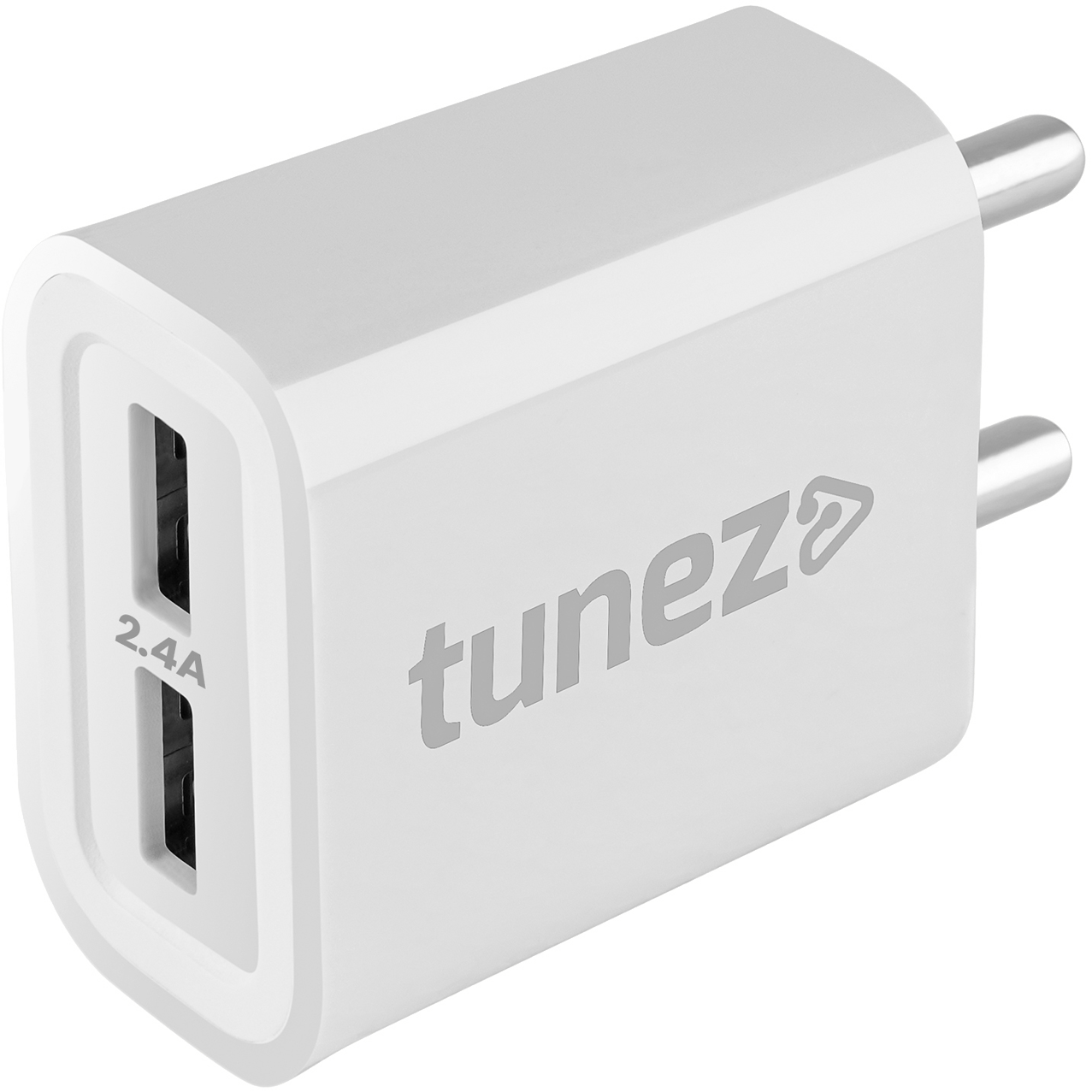 Tunez C10 2.4A Dual Port Fast Charging Adaptor - tunez