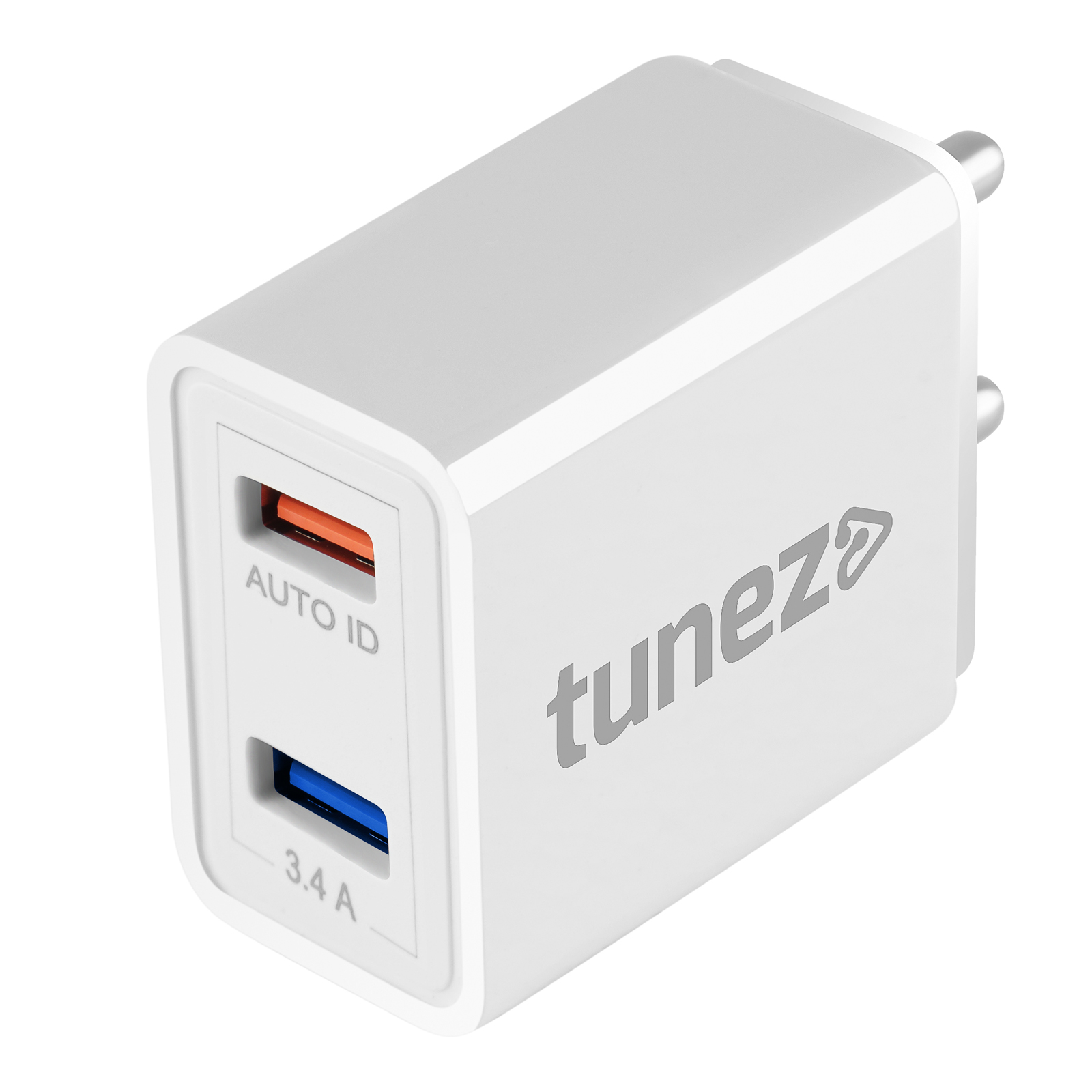 Tunez C20 3.4A Dual Port Fast Charging Adaptor - tunez